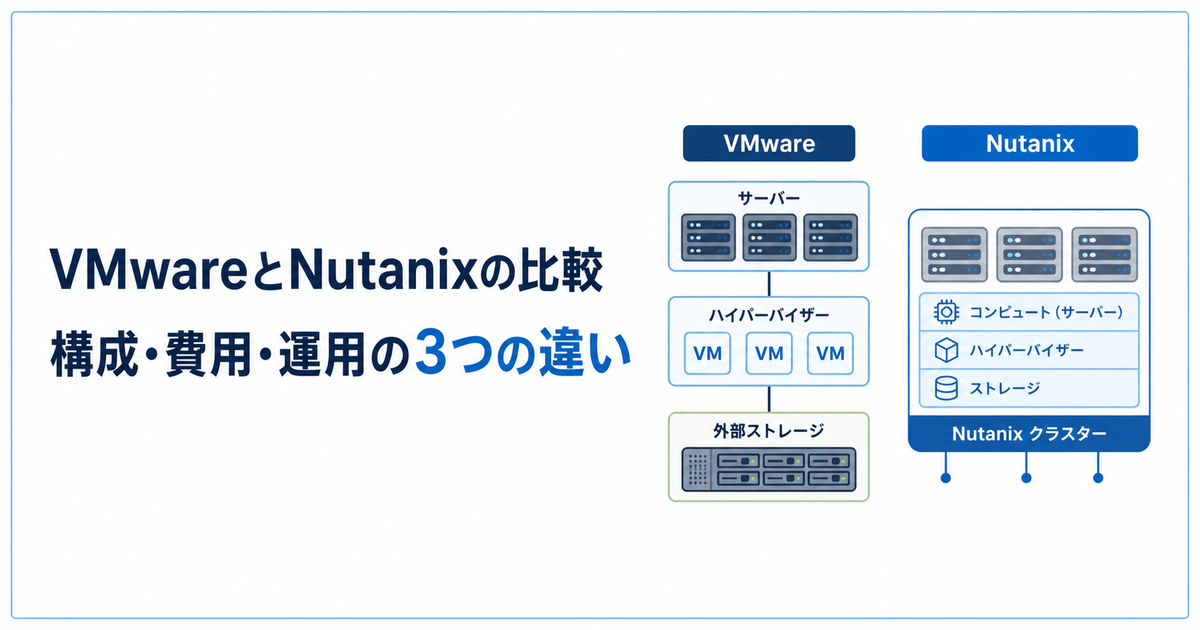 VMwareとNutanixの比較