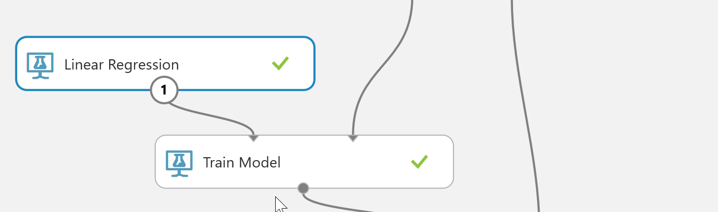 学習アルゴリズムとTrain Modelの関連付け