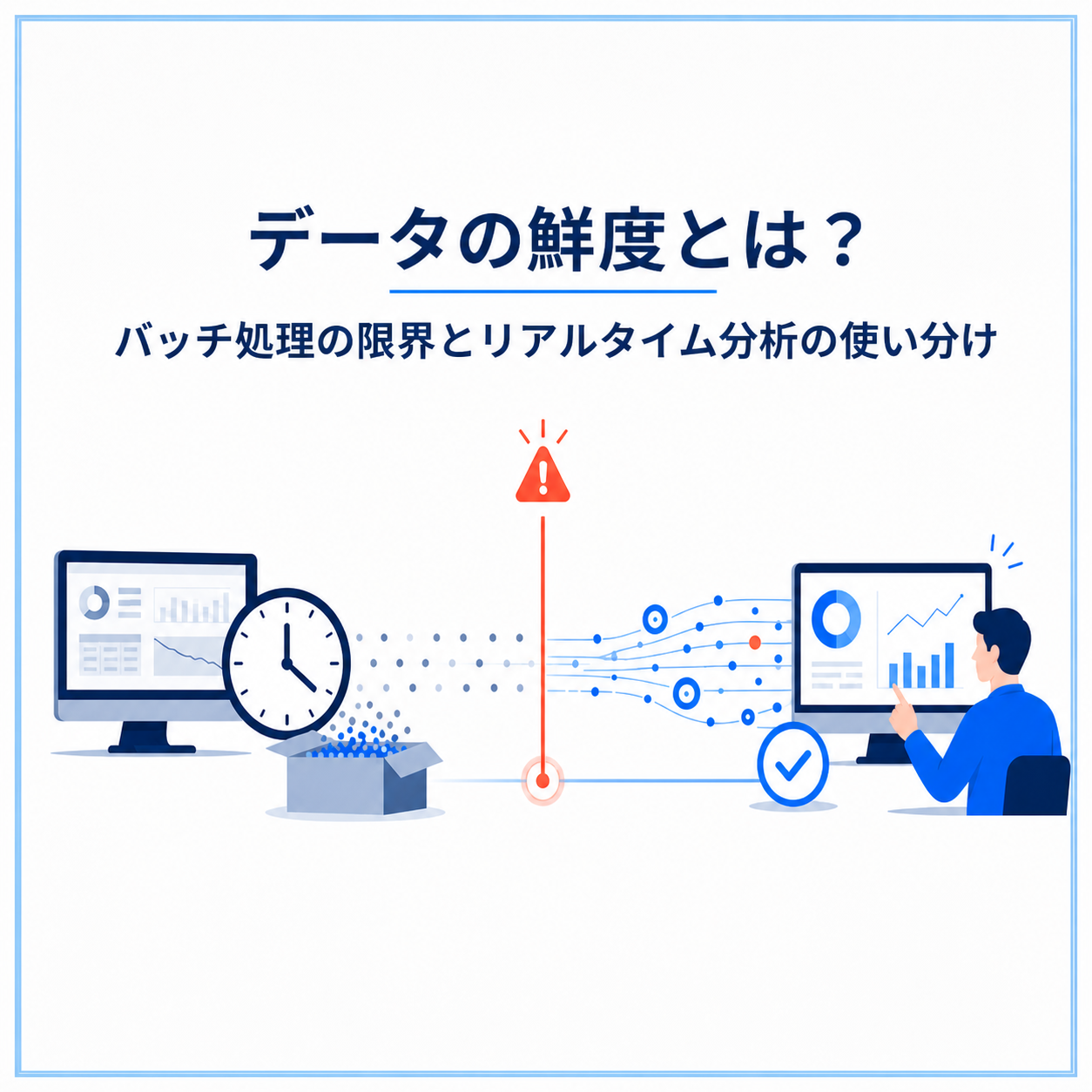 データの鮮度とは？バッチ処理の限界とリアルタイム分析の使い分け：サムネイル
