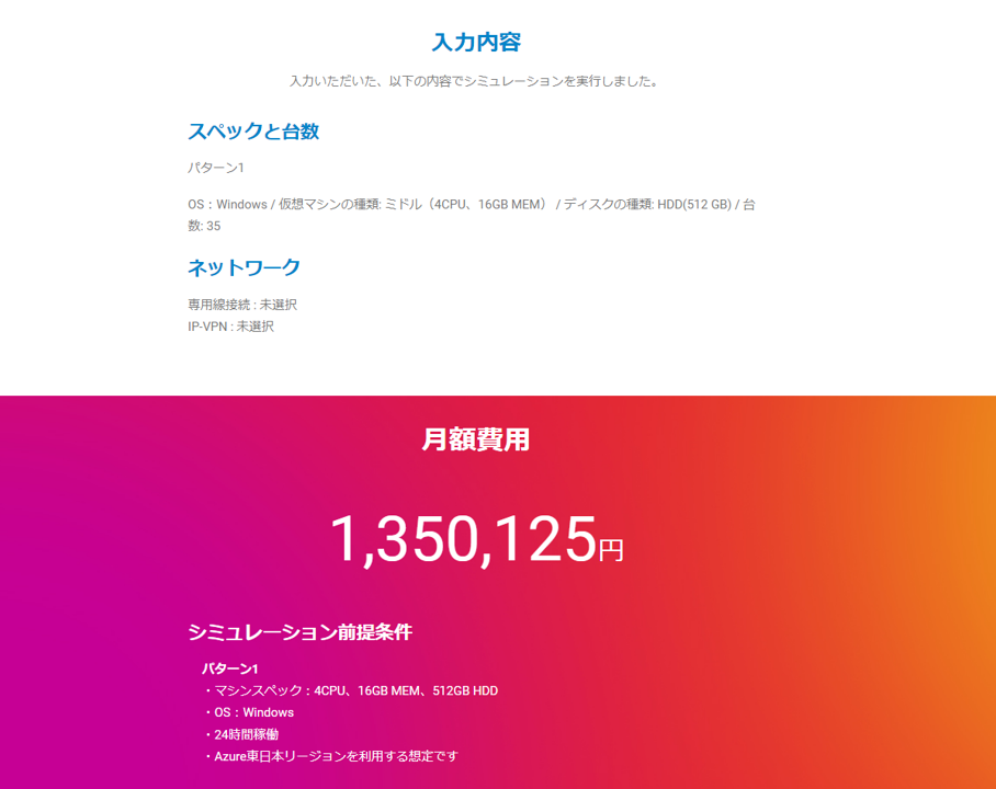 Azure IaaSの場合と比較してみた